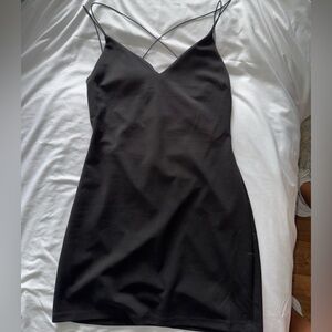 Windsor Black Dress with Spaghetti Straps